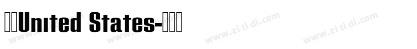美国United States字体转换